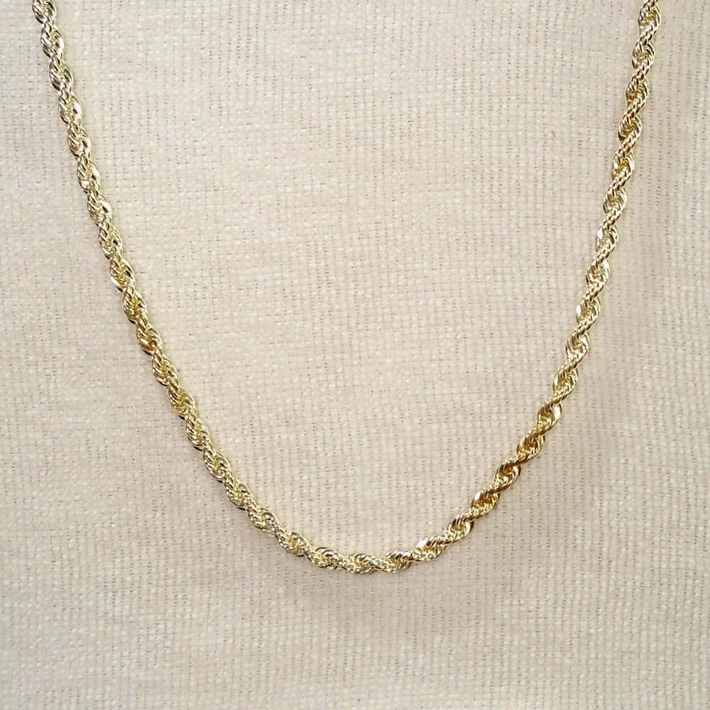 NEW Rope Chain GS Silver Necklace - Picture 3 of 6